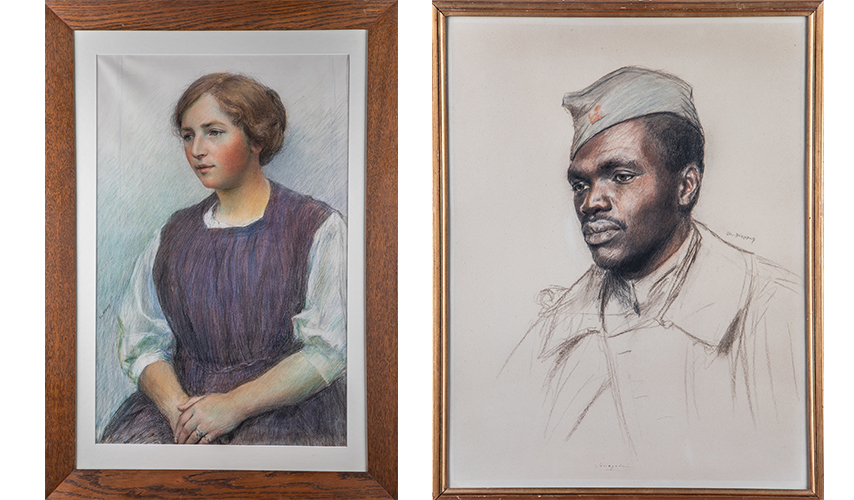 La Jeune fille – 1914-1917 et Le Soldat noir américain – 1917